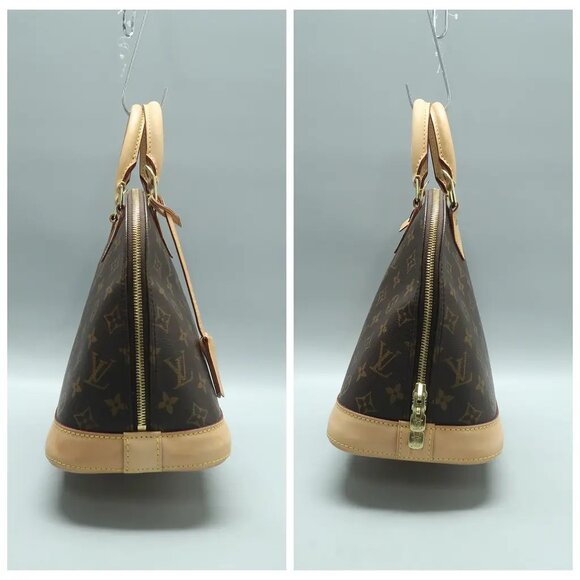 Louis Vuitton Alma Brown Monogram Canvas Tote 945-030725 - Picture 3 of 12